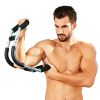 Adjustable Twister Arm Exerciser Spring Workout Bar Strength Enhancer for Men with 3 Resistance Levels 66-110LBS Chest Biceps Triceps Thighs Back Work