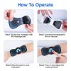 Portable Electric Neck Massager Cervical Vertebra Rechargeable Massager 6 Modes 10 Levels 2Pcs Replaceable Massage Pad Whole Body Massager for Back Ar