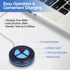 Portable Electric Neck Massager Cervical Vertebra Rechargeable Massager 6 Modes 10 Levels 2Pcs Replaceable Massage Pad Whole Body Massager for Back Ar