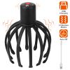 Electric Scalp Head Massager Handheld Rechargeable Head Vibration Scalp Massager Deep Relaxation w/ 3 Modes For Stress Relief Blood Circulation
