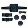Muscle Stimulator Abdominal Toning Belt ABS Training Fitness Equipment Waist Trimmer Belt Muscle Toner with 10 Modes 20 Intensity Levels for Men Woman