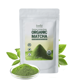 Matcha--Emerail Premium Culinary Grade Organic Matcha Green Tea Powder,Premium Unsweetened,100 Pure Matcha Powder,Smoothies,and Baking 70g 2.5oz-Ships