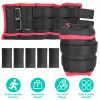 Ankle Weights Set 2.2/4.4LBS Pair Wrist Arm Ankle Weight with Iron Sandbags Fillings Length Adjustable Strap For Workout Physical Therapy Strength Tra