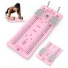 4 In 1 Foldable Pilates Reformer Sliding Board Exercise Board for Home Pilates Equipment Set with Timer Phone Holder 2 Resistance Bands