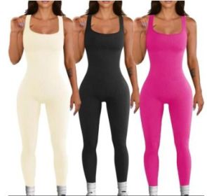 Women's Suspender Tank Top Tights (Option: 3PCS-XL)