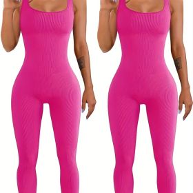Women's Suspender Tank Top Tights (Option: Pink pink-S)